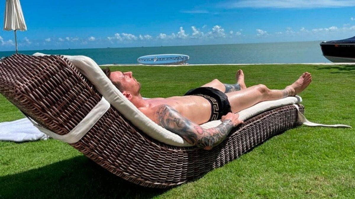 Lionel Messi disfruta de sus vacaciones en Miami.