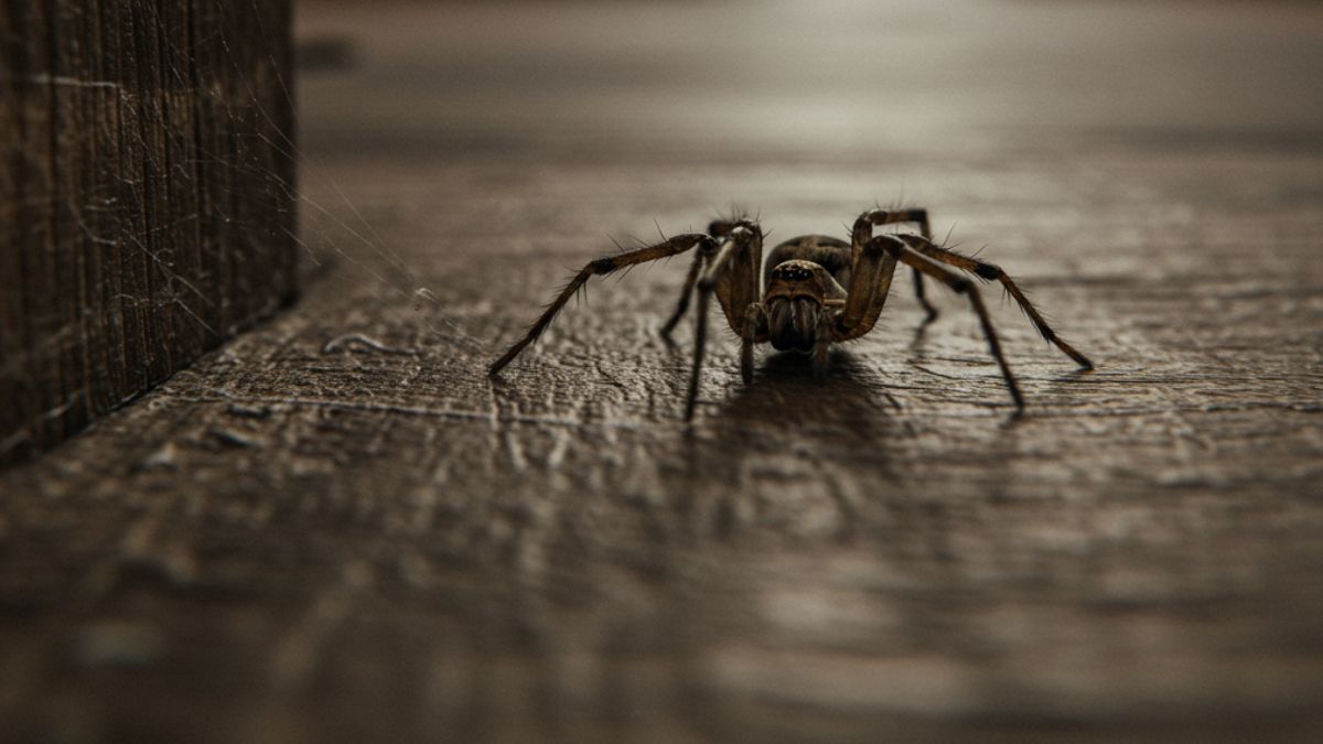 Es muy común encontrar una araña en la habitación.