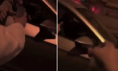 Iban tomando alcohol arriba de auto, le ofrecieron a otro que se frenó a su lado y era la policía Iban tomando alcohol arriba de auto, le ofrecieron a otro que se frenó a su lado y era la policía