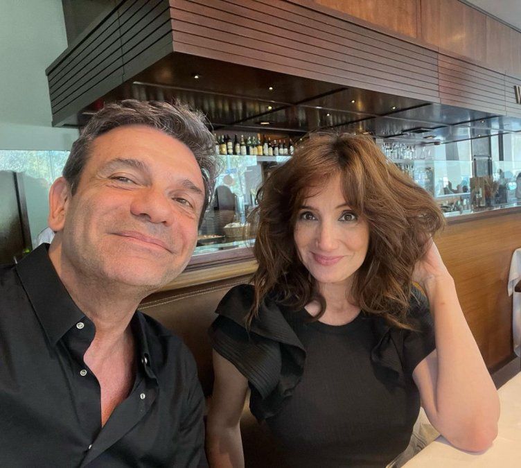 Jorgelina Aruzzi ya se juntó con Marcelo de Bellis para repasar los guiones.