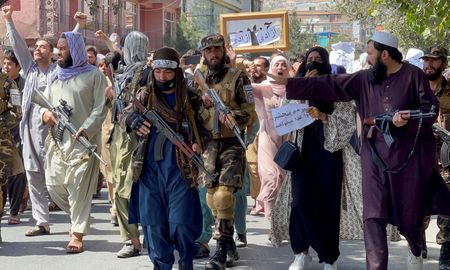 Los talibanes reprimieron diversas marchas en Kabul. Los talibanes reprimieron diversas marchas en Kabul.