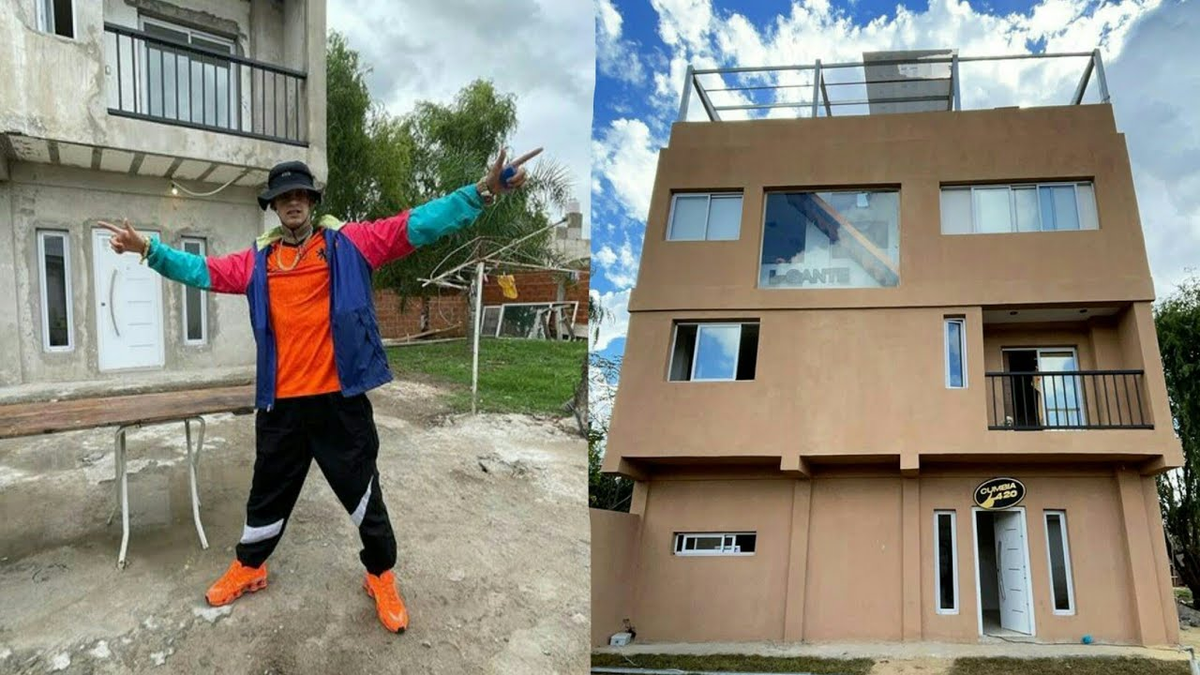 Así está la casa de L-Gante