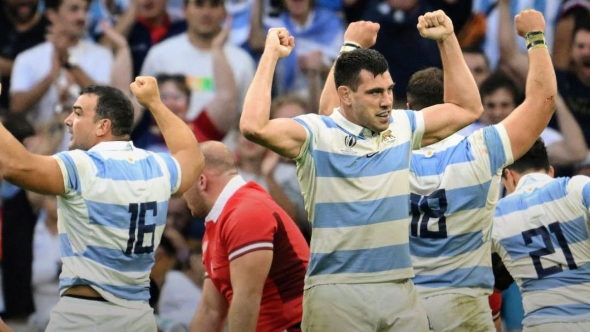 Gran triunfo de Los Pumas en el Mundial de Rugby de Francia. Gran triunfo de Los Pumas en el Mundial de Rugby de Francia.