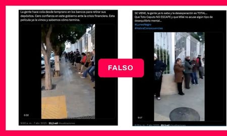 no, este video no muestra largas filas frente a bancos tras el lunes negro del 7 de abril de 2025 no, este video no muestra largas filas frente a bancos tras el lunes negro del 7 de abril de 2025
