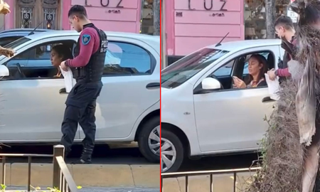 Ernestina Pais quiso escapar luego de chocar a un auto y fue detenida por la policía. Ernestina Pais quiso escapar luego de chocar a un auto y fue detenida por la policía.