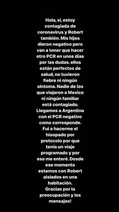 Marcela Tauro criticó a Pampita por su viaje a México