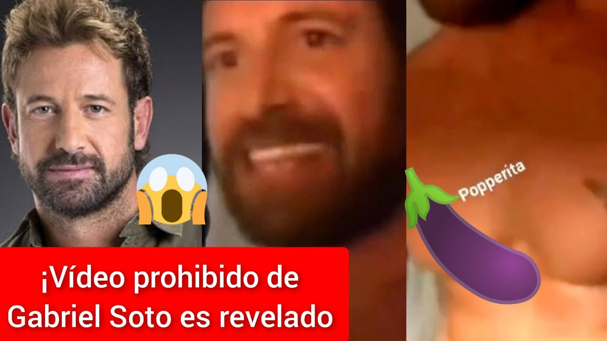 Se filtró un video pornográfico del actor Gabriel Soto