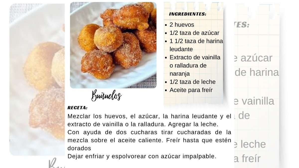 Los buñuelos son muy fáciles de preparar en casa. Los buñuelos son muy fáciles de preparar en casa.