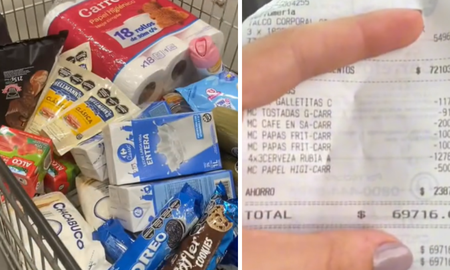 Fue a un supermercado y sorprendió a todos al mostrar qué compró por 70 mil pesos. Fue a un supermercado y sorprendió a todos al mostrar qué compró por 70 mil pesos.