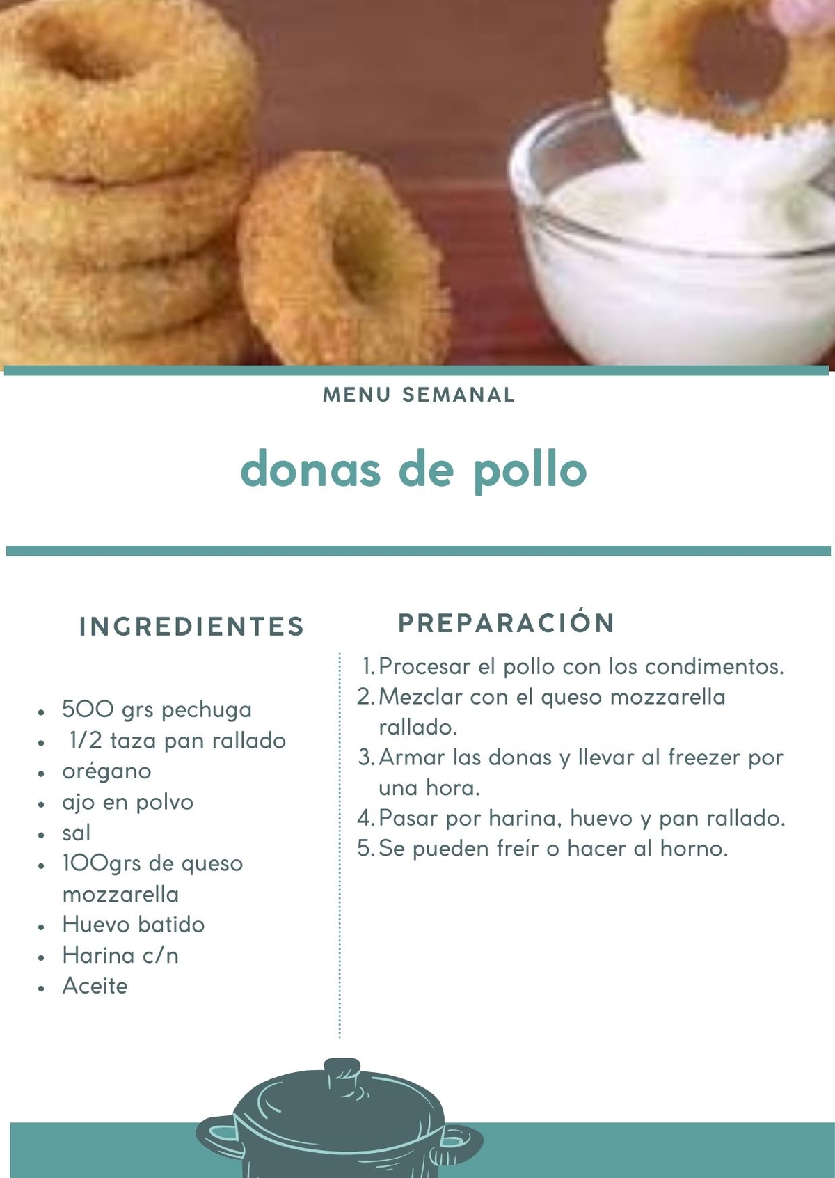 Las donas de pollo son una variante rica y fácil de preparar en casa, con ingredientes que seguramente tenés. Las donas de pollo son una variante rica y fácil de preparar en casa, con ingredientes que seguramente tenés.