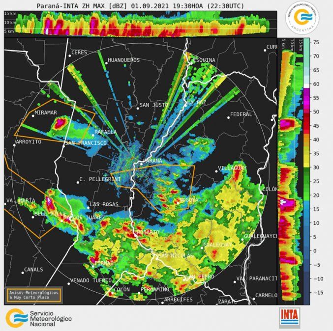 La nubosidad provocará lluvias y tormentas intermitentes dispersas principalmente en el sur y centro provincial.