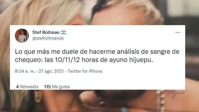 La insólita aclaración de Stefi Roitman cuando fue a hacerse análisis. 