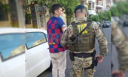 Luciano Romero fue detenido este martes por las TOE en San Martín al 2400, Rosario. Luciano Romero fue detenido este martes por las TOE en San Martín al 2400, Rosario.