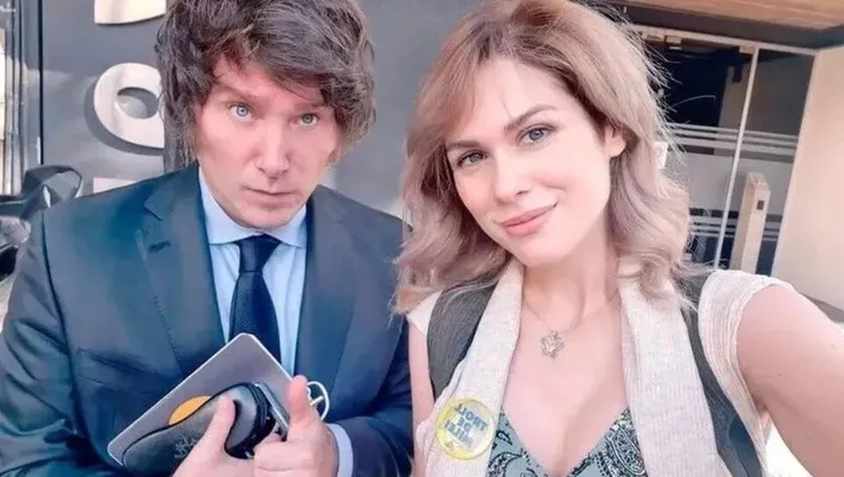 Lilia Lemoine y Javier Milei.