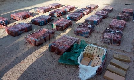 Acondicionada. Así se encontraba la marihuana que iba transportada en el camión. Acondicionada. Así se encontraba la marihuana que iba transportada en el camión.