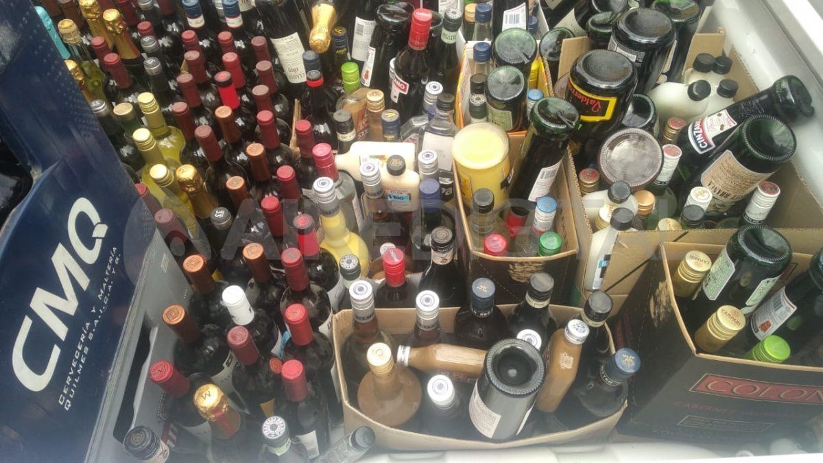 Parte de la mercadería decomisada.