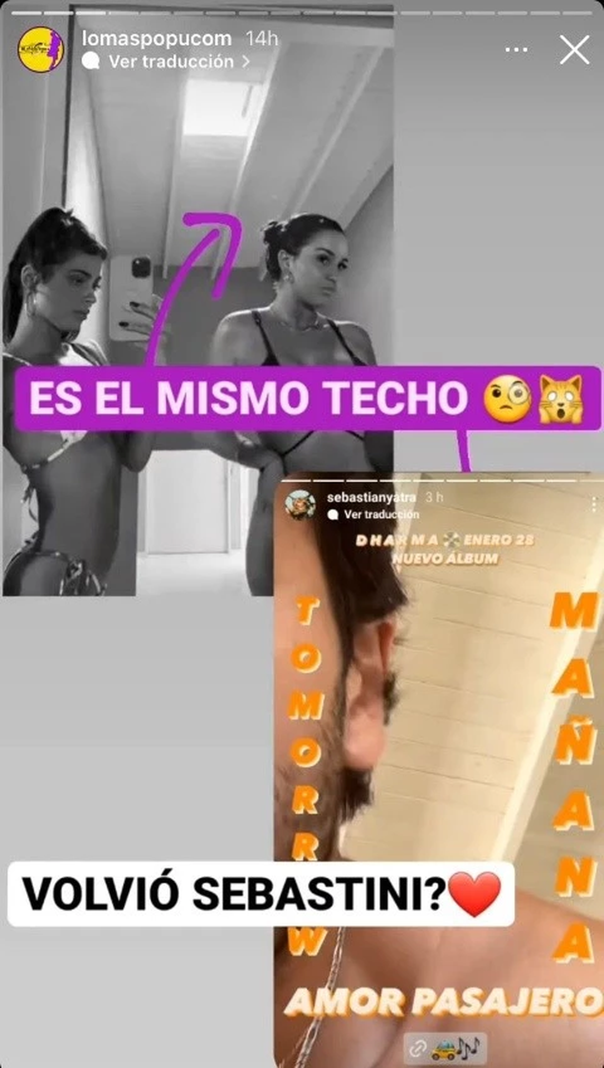Sebasti&aacute;n Yatra y Tini Stoessel se encontraron en Argentina.