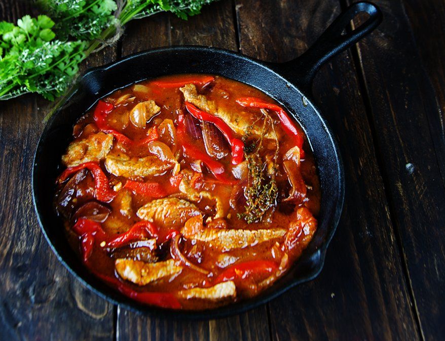 Bifes a la portuguesa bien caseritos.