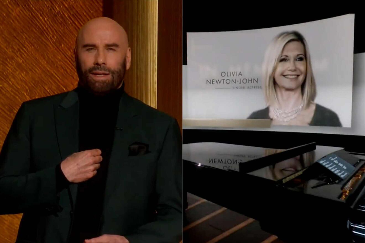 In Memoriam en los Oscar 2023: John Travolta se quebró al aire al recordar a Olivia Newton-John