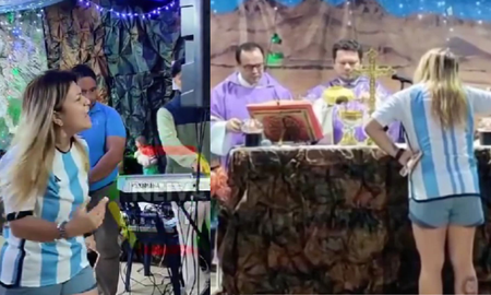Ingresó a los gritos una iglesia para detener la misa del 24 de diciembre: No me dejan dormir Ingresó a los gritos una iglesia para detener la misa del 24 de diciembre: No me dejan dormir