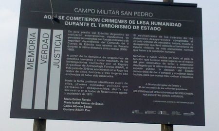 Durante la primera mitad del 2021 se llevarán a cabo, en el Campo Militar San Pedro, a 12 kilómetros de la localidad santafesina de Laguna Paiva, trabajos tendientes a determinar si se realizaron entierros clandestinos durante la última dictadura cívico militar en Argentina. Durante la primera mitad del 2021 se llevarán a cabo, en el Campo Militar San Pedro, a 12 kilómetros de la localidad santafesina de Laguna Paiva, trabajos tendientes a determinar si se realizaron entierros clandestinos durante la última dictadura cívico militar en Argentina.