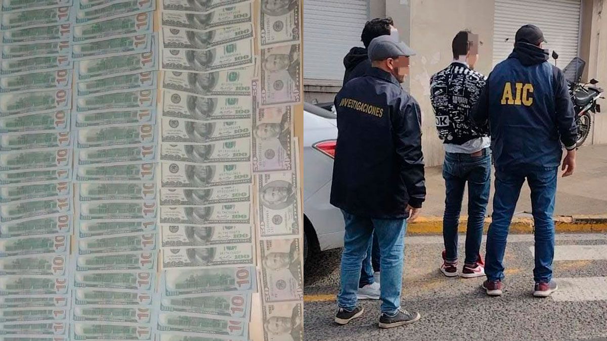 La policía secuestró  10.900 dólares y detuvo a dos personas.
