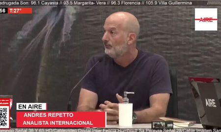 Andrés Repetto en AIRE este lunes. Andrés Repetto en AIRE este lunes.