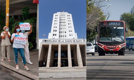 Viernes complicado en Santa Fe: médicos y municipales van al paro, mientras que los colectivos recién circularán a partir del mediodía. Viernes complicado en Santa Fe: médicos y municipales van al paro, mientras que los colectivos recién circularán a partir del mediodía.