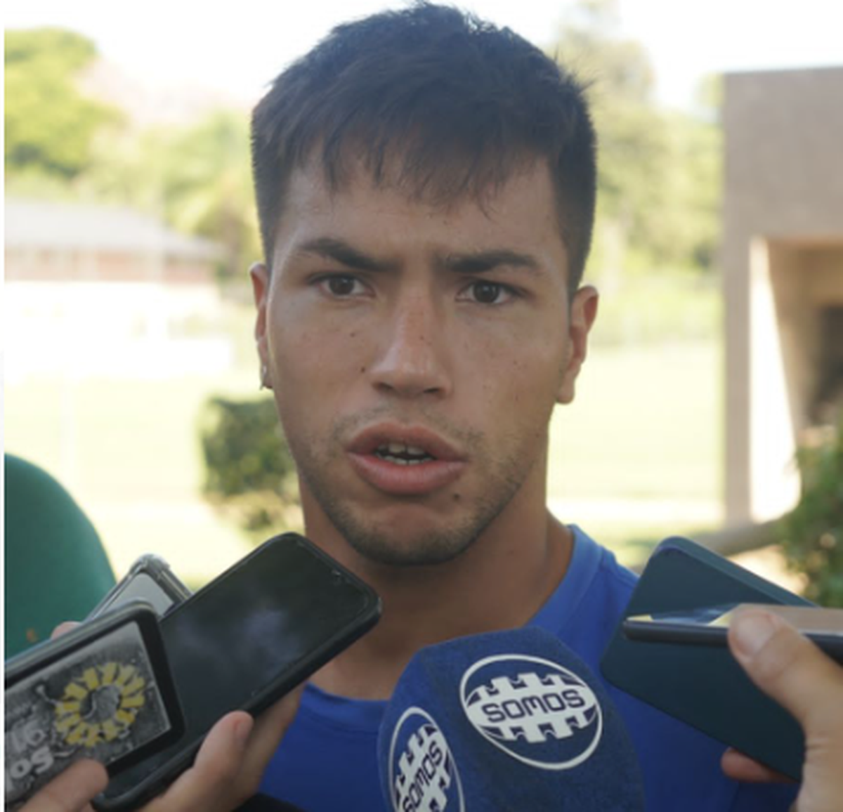 Ignacio Lado en la previa del partido. Ignacio Lado en la previa del partido.