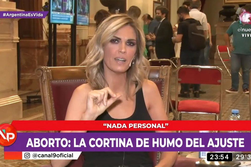 Viviana Canosa dice que fue censurada en la Plaza del Congreso por ser pro vida