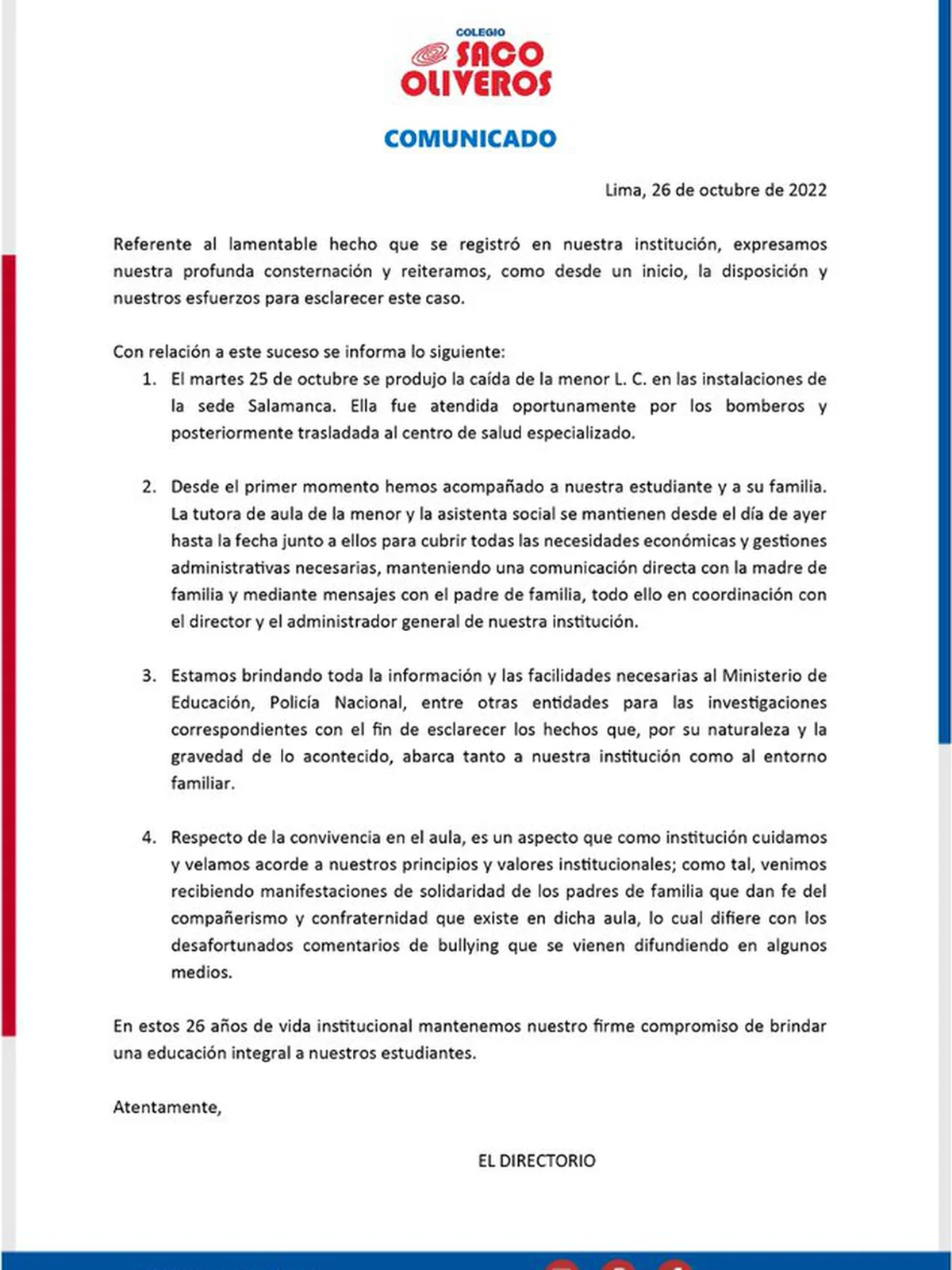 Colegio Saco Oliveros