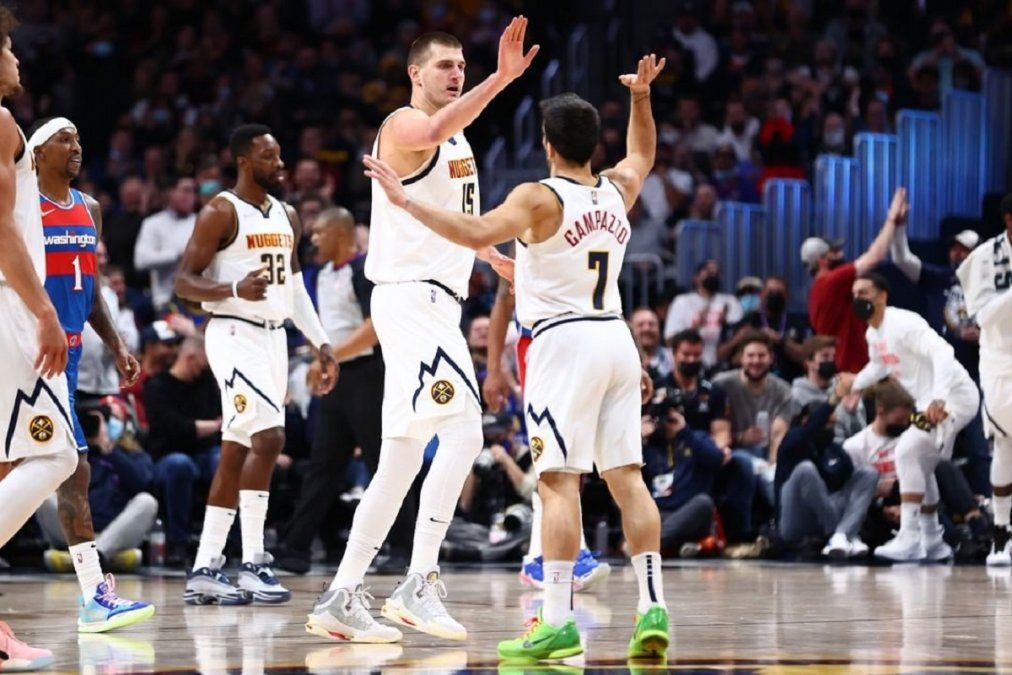 Facundo Campazzo tuvo una excelente participación en el triunfo de Denver Nuggets ante Washington Wizards por la NBA.