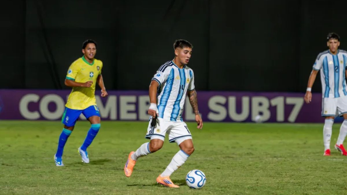 Argentina no pudo con Brasil en el Sudamericano Sub 17.