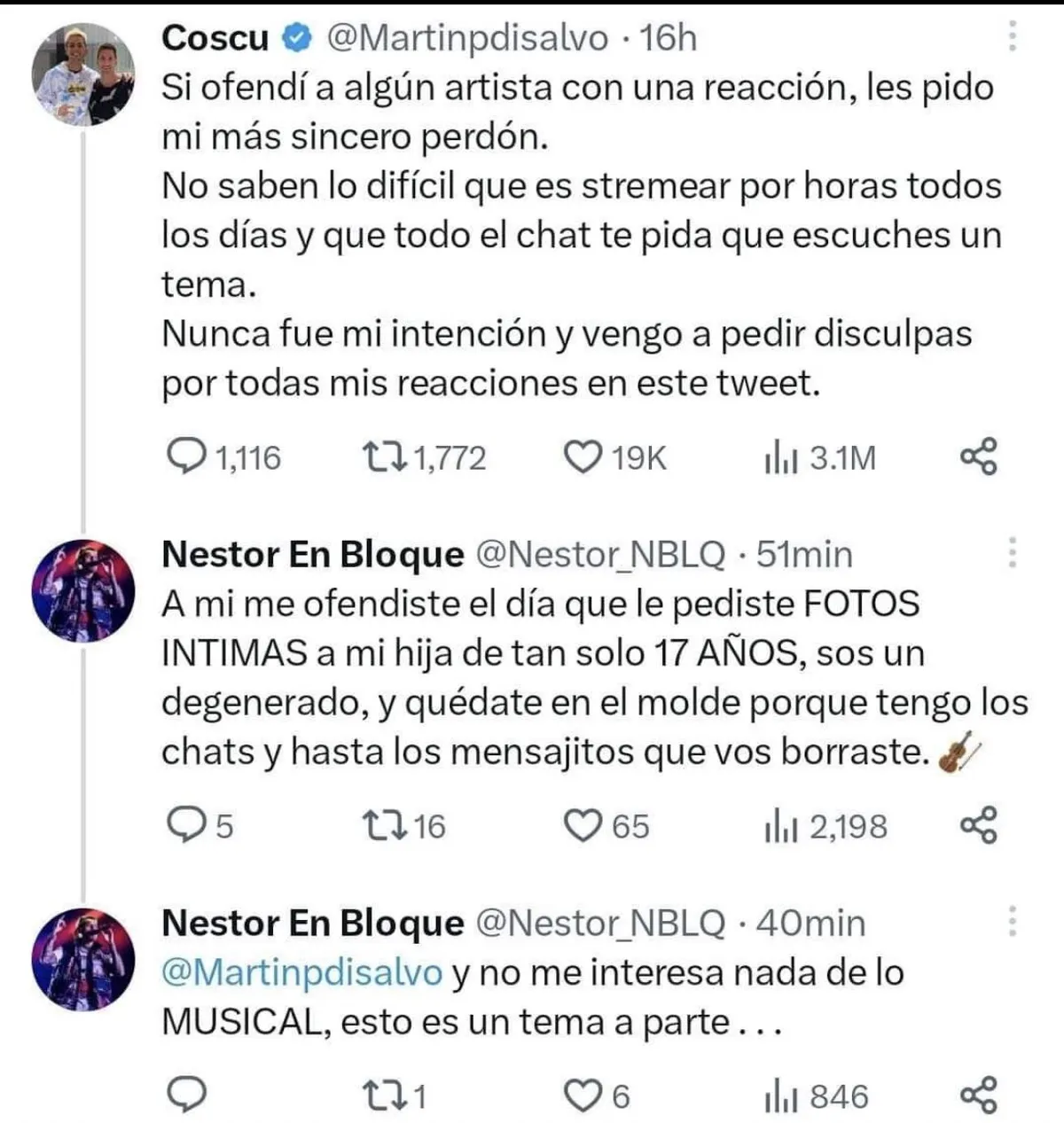 Néstor en Bloque hizo una grave acusación a Coscu. Néstor en Bloque hizo una grave acusación a Coscu.