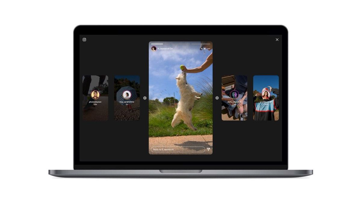 Así sería la visualización de las historias de Instagram en la computadora