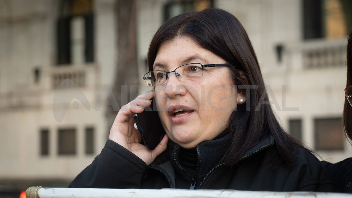 La mamá de M, antes del inicio del juicio. La mamá de M, antes del inicio del juicio.