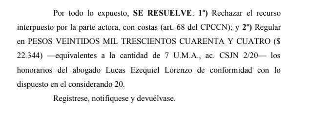 INHABILITACIÓN A ANA ROSENFELD