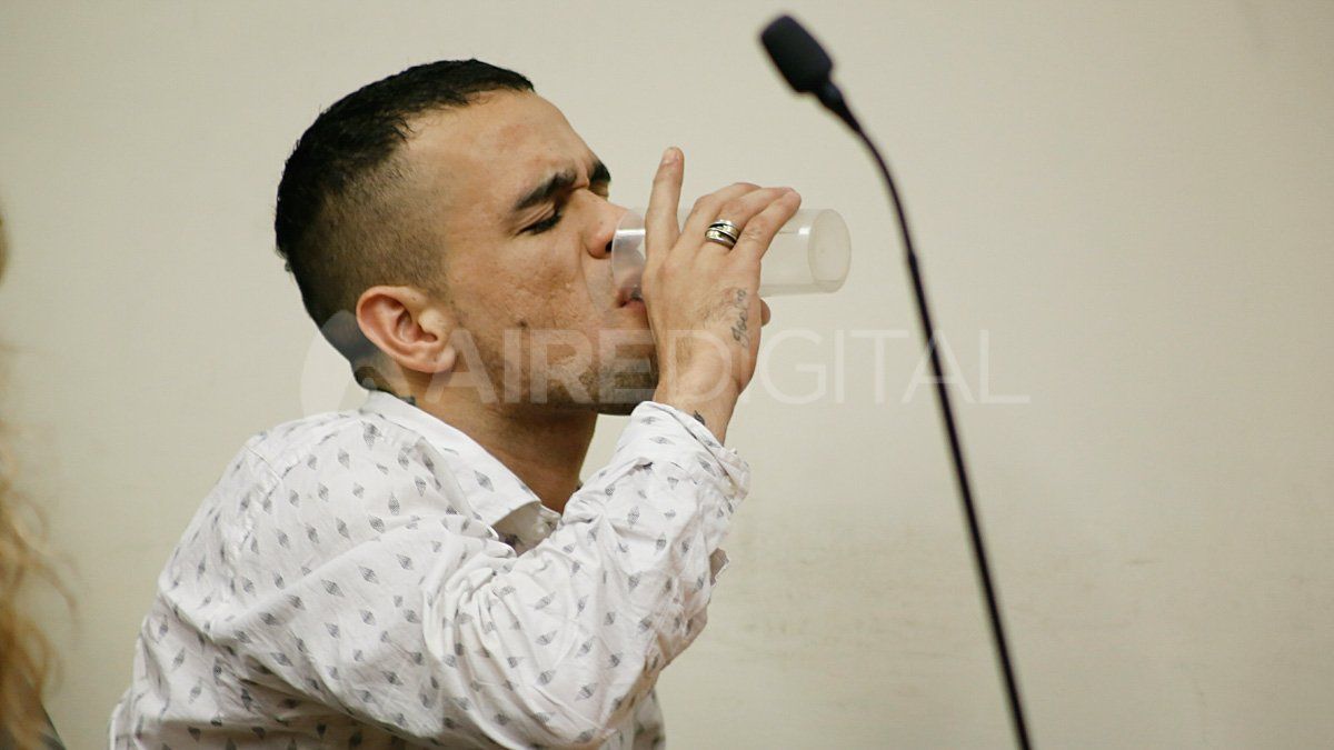 Así recibía su condena Joel Bassadone a cuatro años de prisión por el crimen del adolescente Tomás Córdoba.