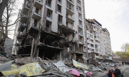La periodista Vera Gyrych murió el jueves tras el ataque al edificio en el que vivía. La periodista Vera Gyrych murió el jueves tras el ataque al edificio en el que vivía.