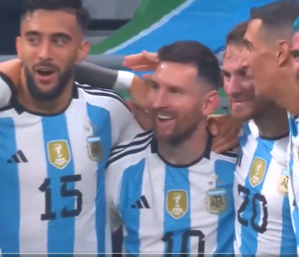 Lionel Messi abrió el amistoso de Argentina ante Australia con un golazo de zurda
