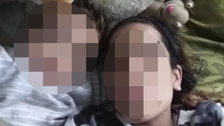 Pamela y el bebé que abandonó a fines de agosto.