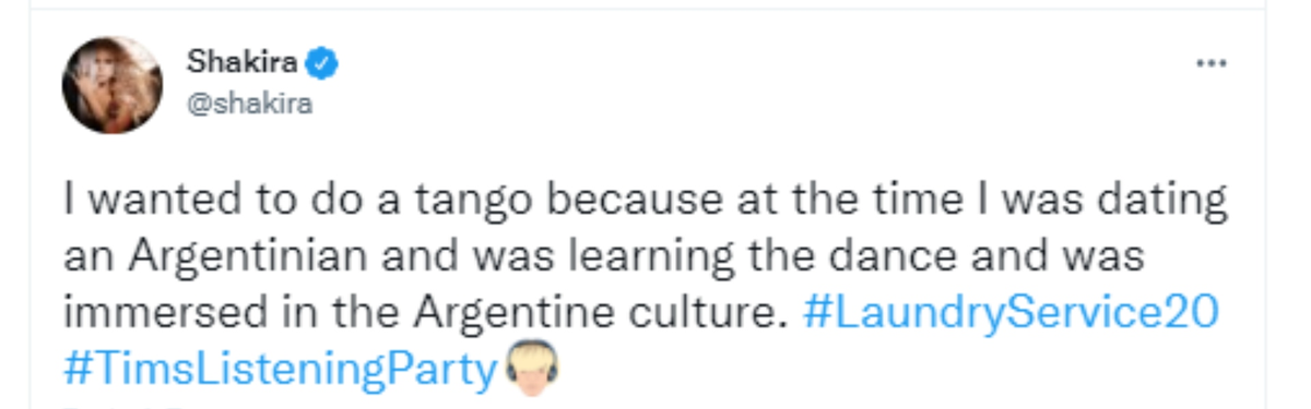 El comentario de Shakira sobre Antonio de la R&uacute;a.
