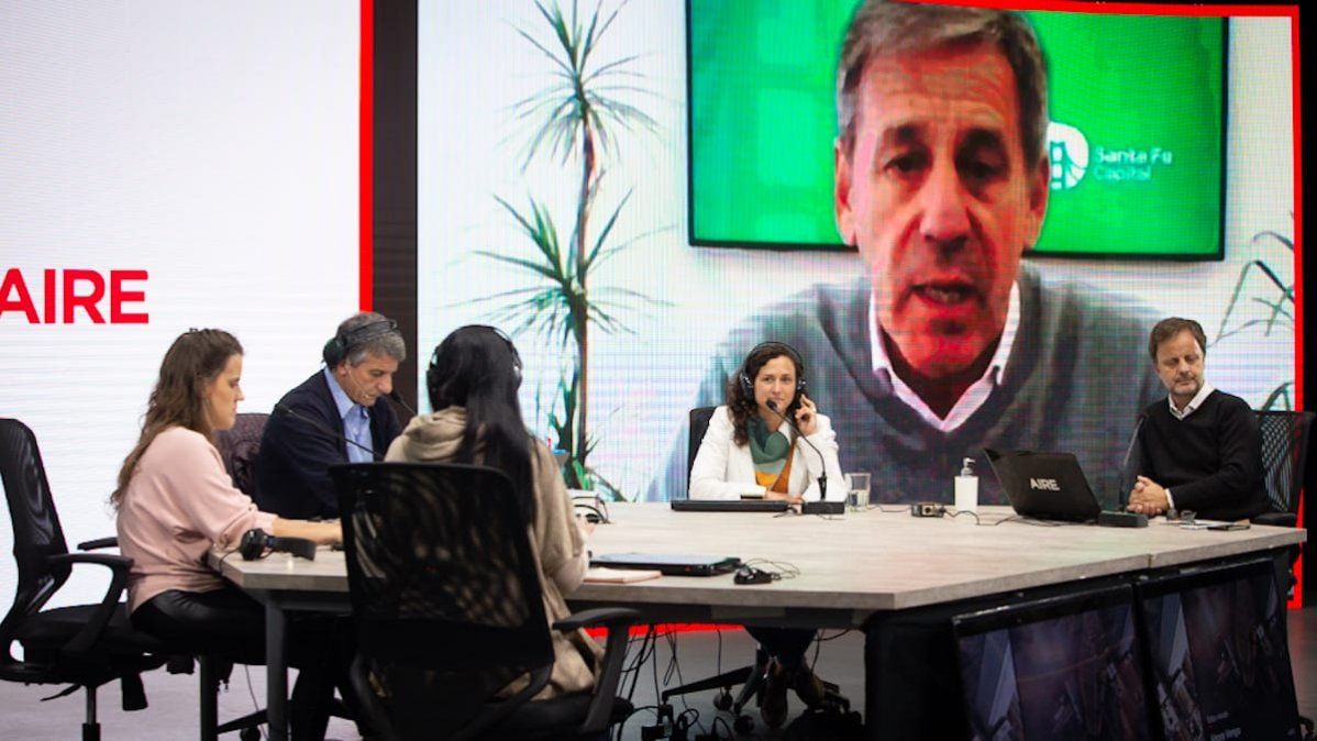 El intendente Emilio Jatón participó de la entrevista y renovó su apoyo a la candidatura de Laura Mondino.