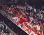 En Primera jugamos todos, el slogan del Club Atlético Unión tras volver a la máxima categoría en 2011. En Primera jugamos todos, el slogan del Club Atlético Unión tras volver a la máxima categoría en 2011.