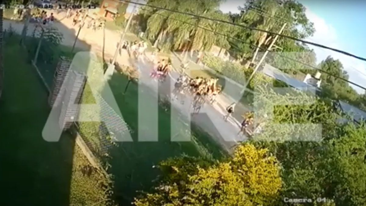 La fiesta se realizó en una quinta ubicada en Milicias Rinconeras y Domingo Silva.