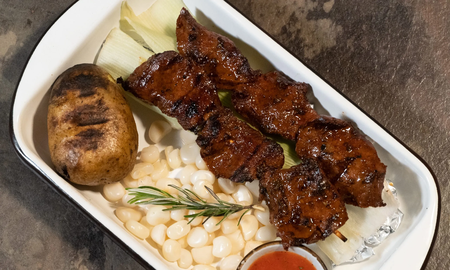 Anticucho, un plato tradicional peruano y muy delicioso. Anticucho, un plato tradicional peruano y muy delicioso.