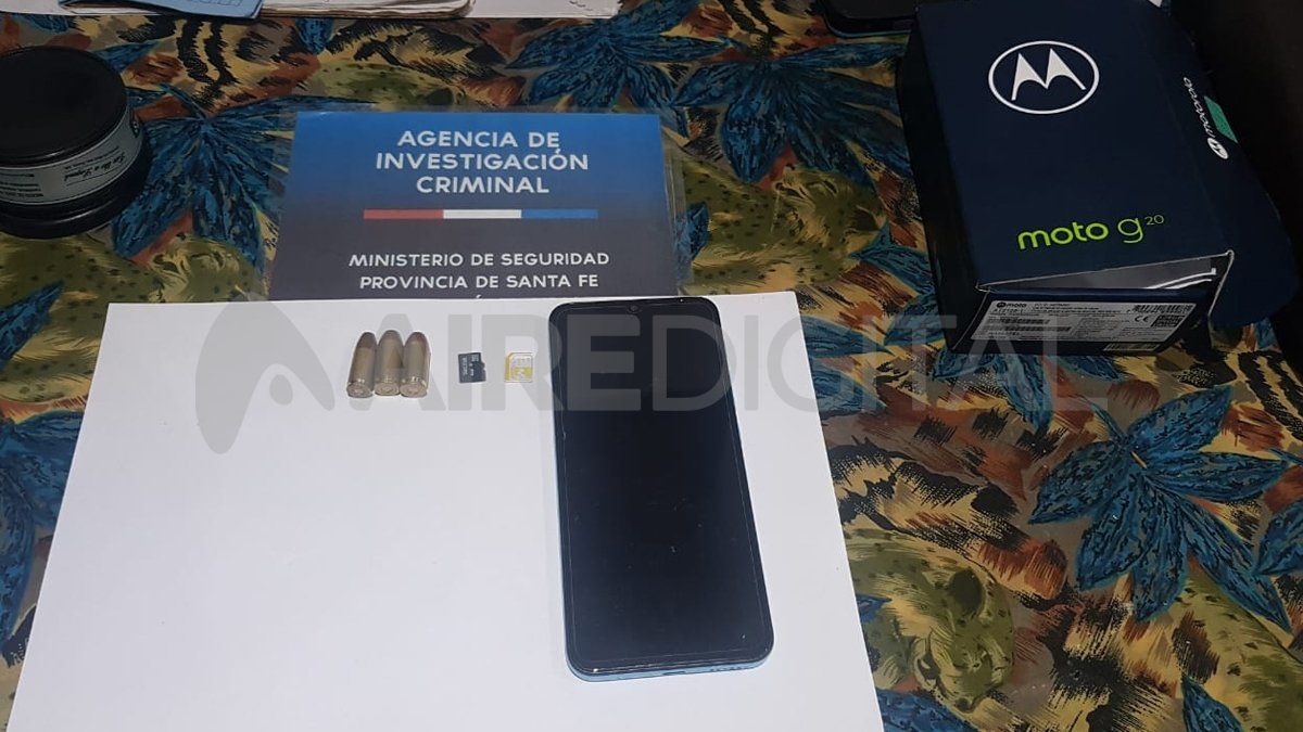 Los cartuchos que encontraron los investigadores de la AIC.