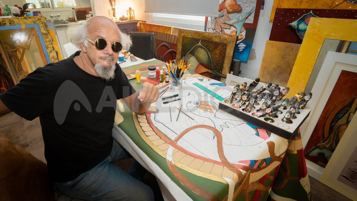 “Soy un artista de tiempo completo”, dijo Ricardo Calanchini.