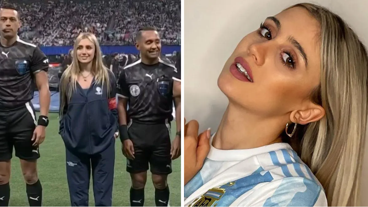 Los posteos de Morena Beltrán tras su aparición con los árbitros en el partido de Argentina en al Copa América.
