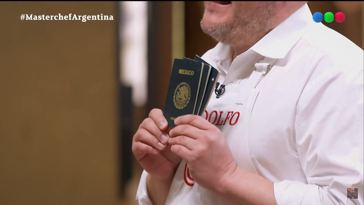 Rodolfo de MasterChef le confirmó su identidad al jurado. Rodolfo de MasterChef le confirmó su identidad al jurado.